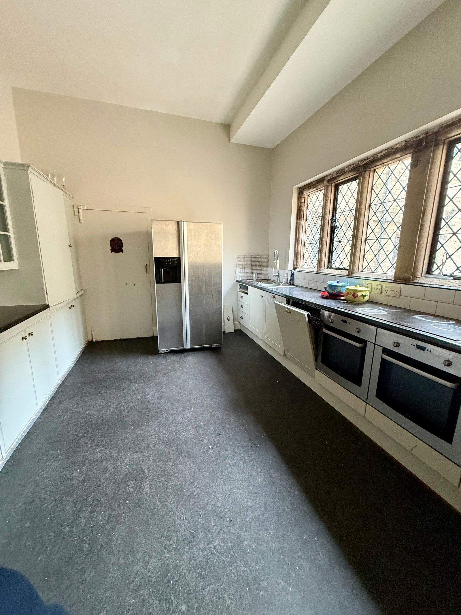 The house kitchen, shared by the rooms